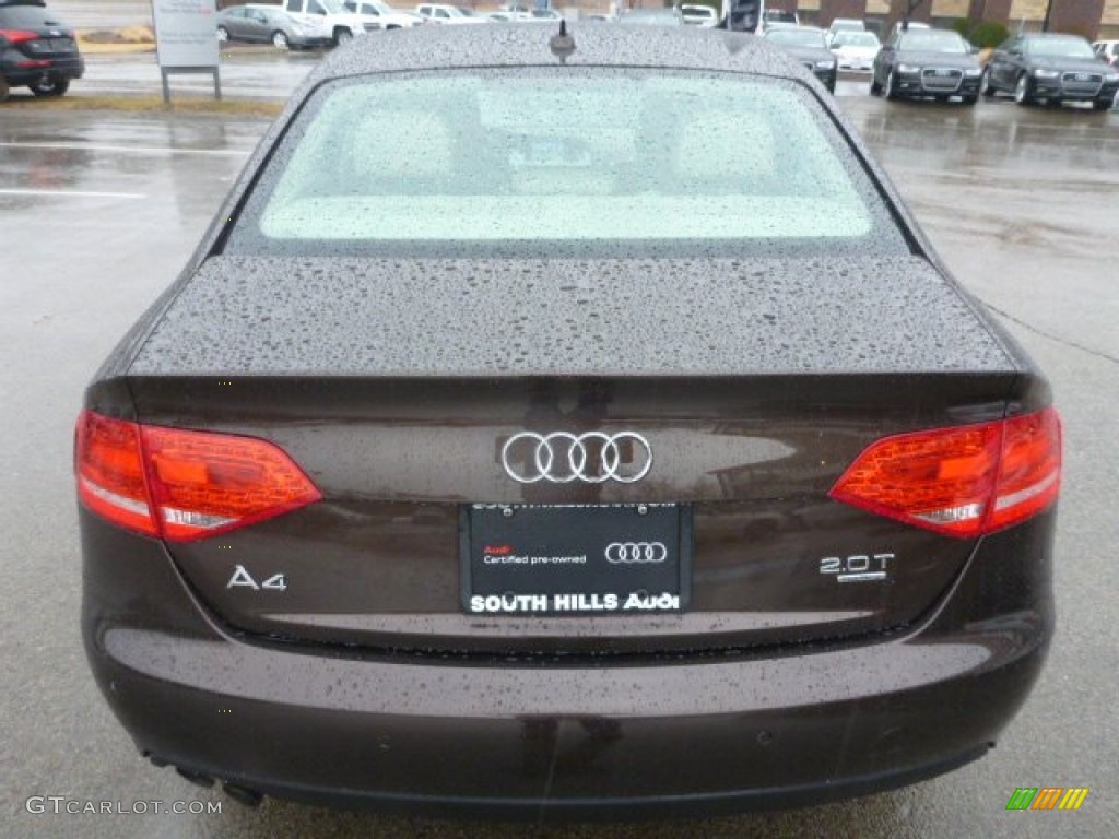 2011 A4 2.0T quattro Sedan - Teak Brown Metallic / Cardamom Beige photo #4