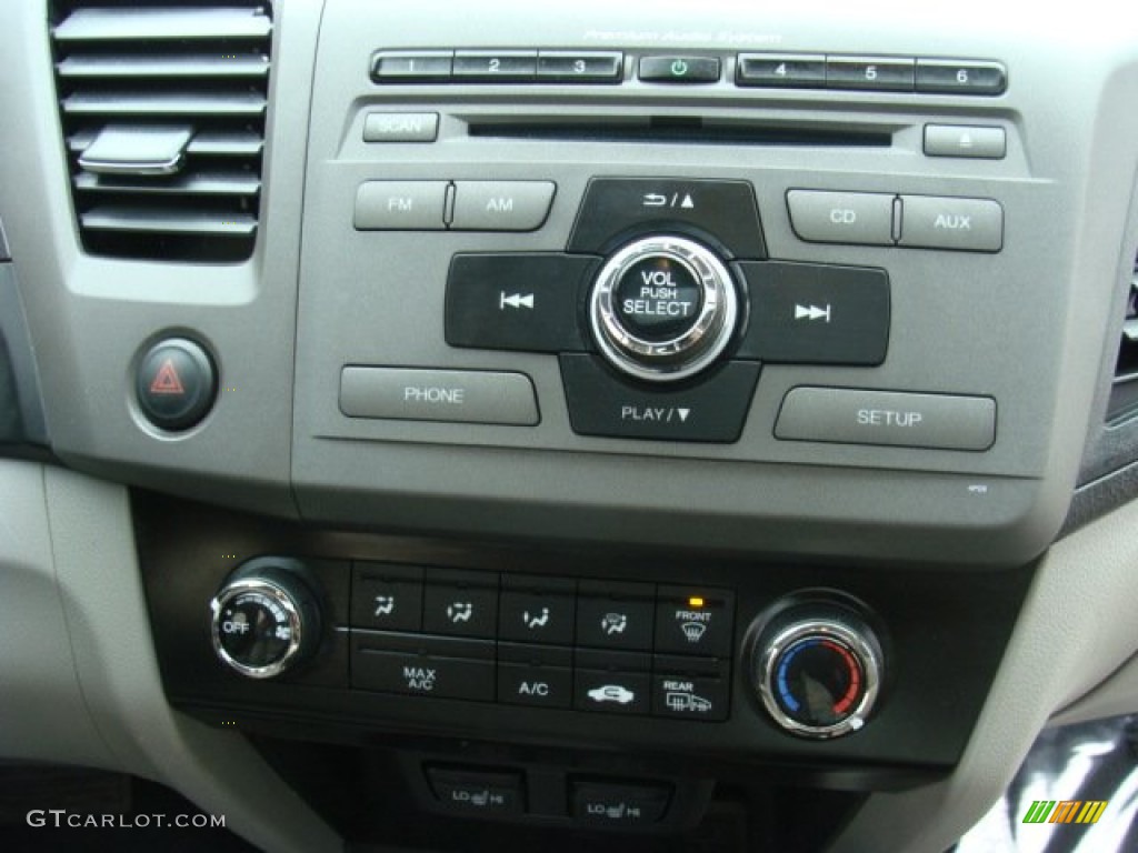 2012 Civic EX-L Coupe - Rallye Red / Stone photo #11