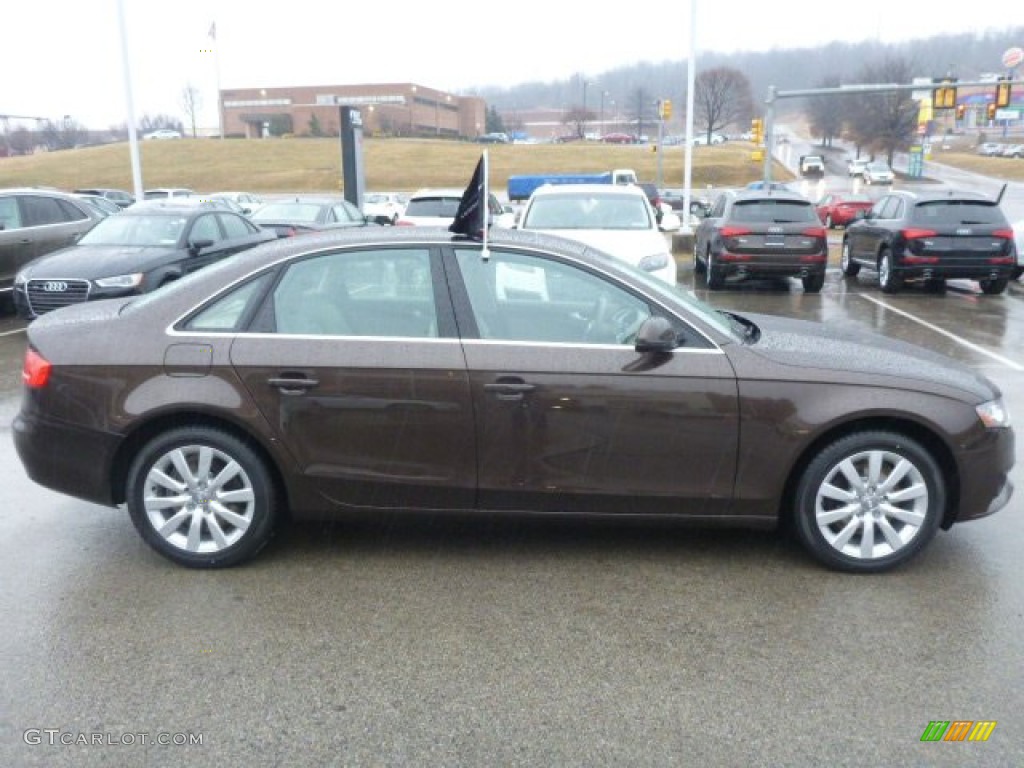 2011 A4 2.0T quattro Sedan - Teak Brown Metallic / Cardamom Beige photo #6