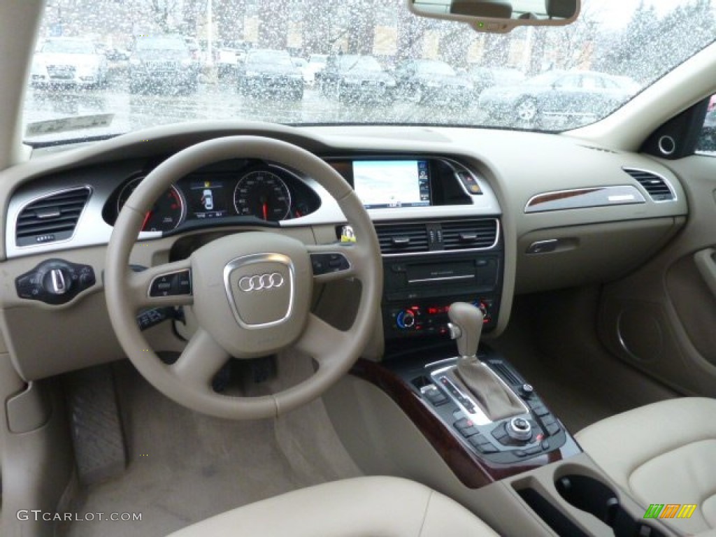 Cardamom Beige Interior 2011 Audi A4 2.0T quattro Sedan Photo #91366069