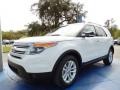 2014 Oxford White Ford Explorer XLT  photo #1