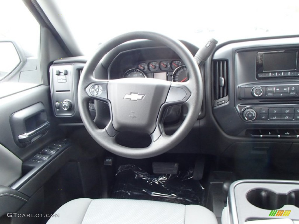 2014 Silverado 1500 WT Double Cab 4x4 - Summit White / Jet Black photo #5