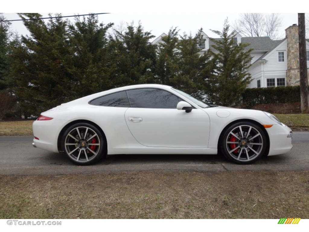 2012 911 Carrera S Coupe - Carrara White / Carrera Red Natural Leather photo #7