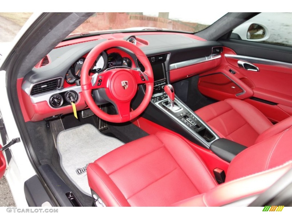 2012 911 Carrera S Coupe - Carrara White / Carrera Red Natural Leather photo #10