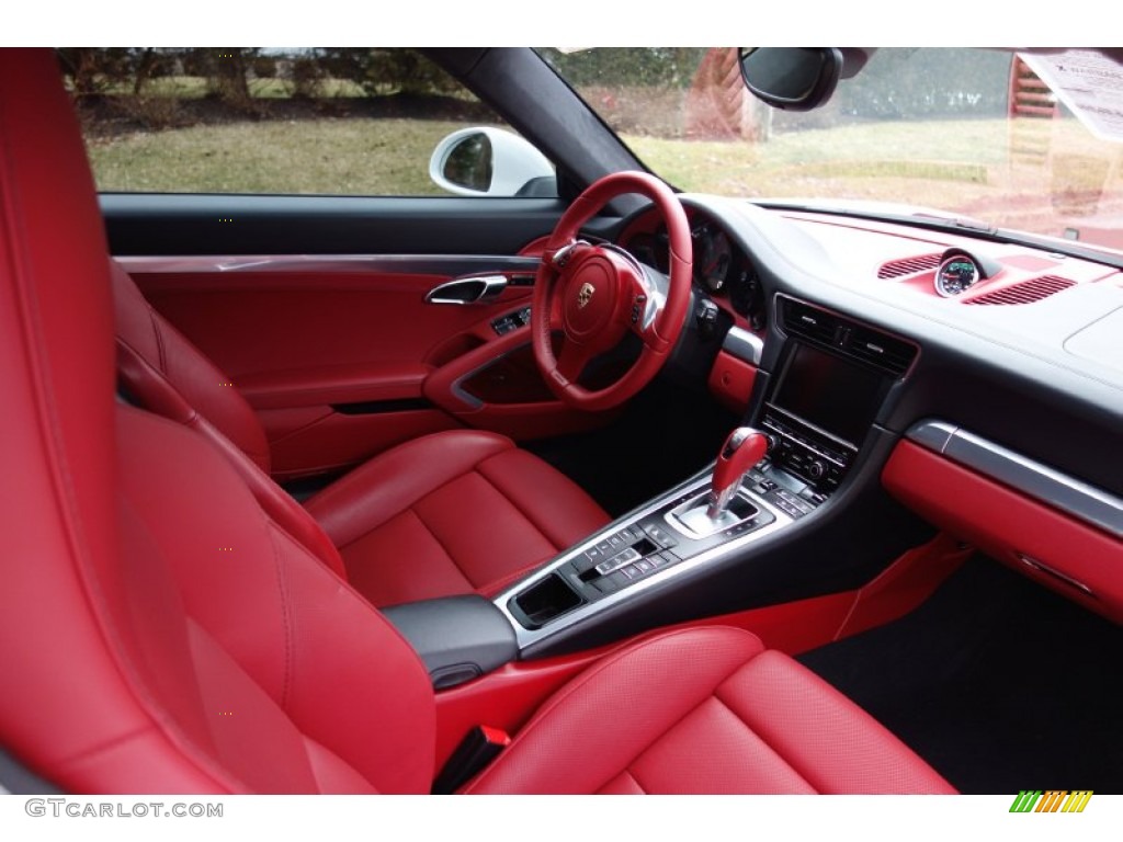 2012 911 Carrera S Coupe - Carrara White / Carrera Red Natural Leather photo #14