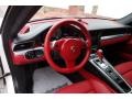 Carrera Red Natural Leather Dashboard Photo for 2012 Porsche 911 #91372150