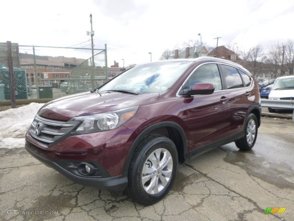 2014 CR-V EX-L AWD - Basque Red Pearl II / Gray photo #1