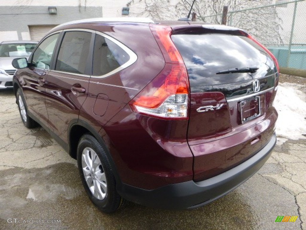 2014 CR-V EX-L AWD - Basque Red Pearl II / Gray photo #3