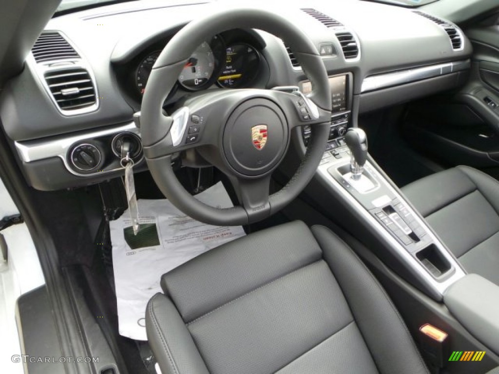 Black Interior 2014 Porsche Boxster S Photo #91373335