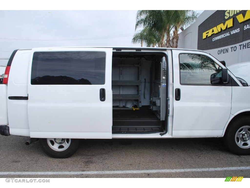 2008 Express 1500 Cargo Van - Summit White / Medium Pewter photo #2