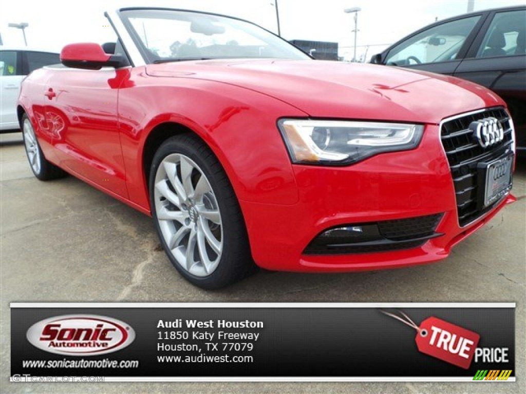 2014 A5 2.0T Cabriolet - Brilliant Red / Black photo #1