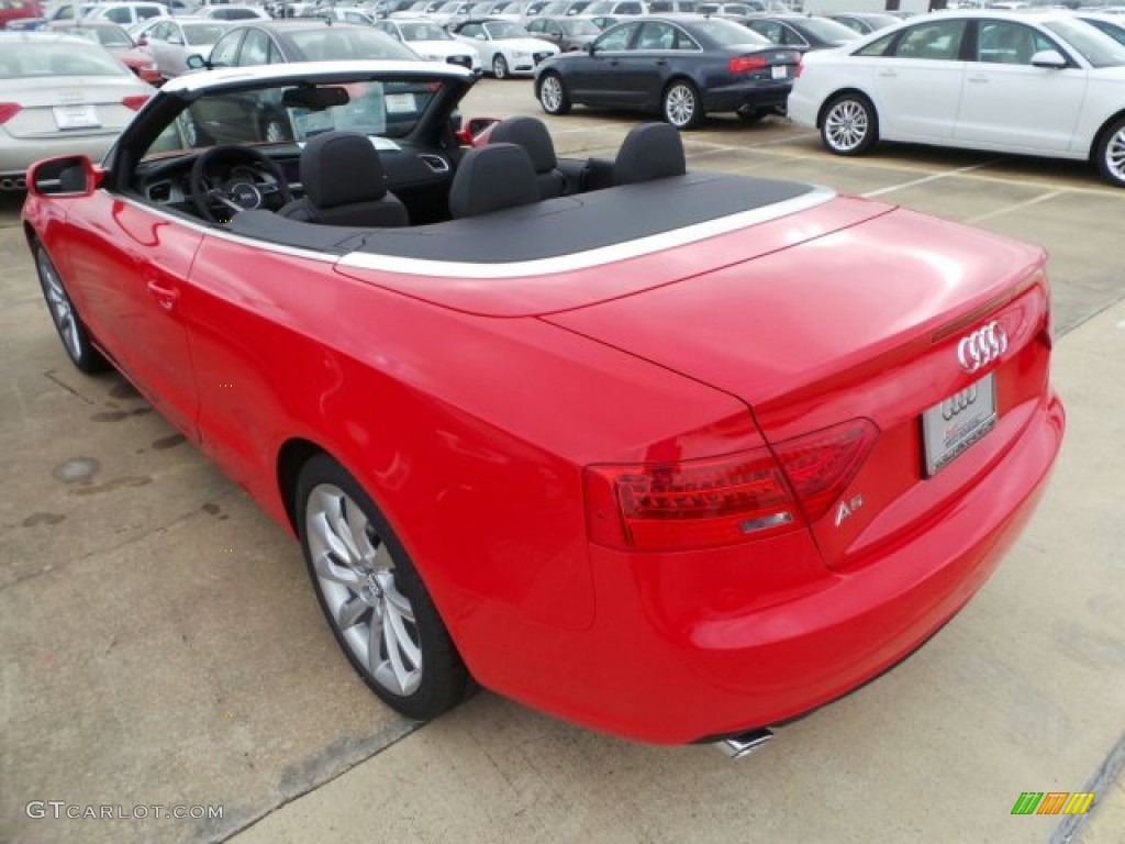 2014 A5 2.0T Cabriolet - Brilliant Red / Black photo #4