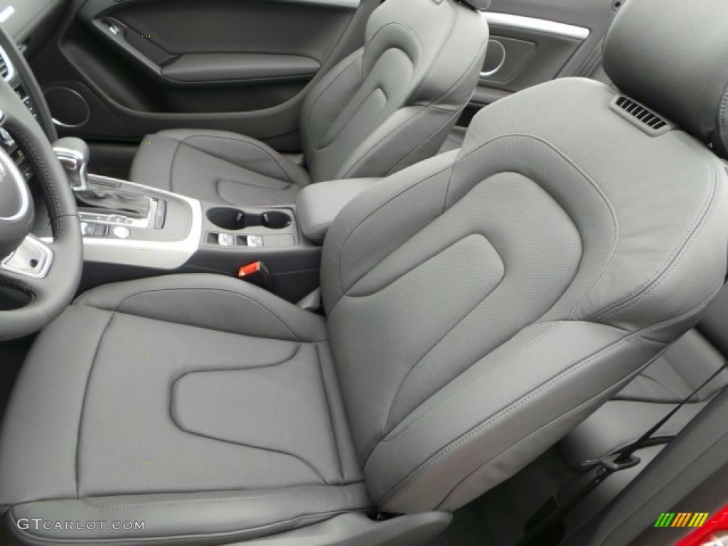 Black Interior 2014 Audi A5 2.0T Cabriolet Photo #91374974