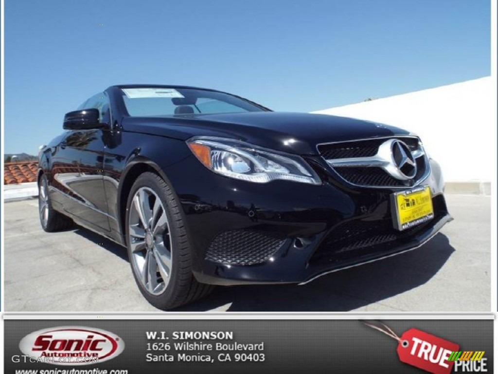 2014 E 350 Cabriolet - Black / Black photo #1