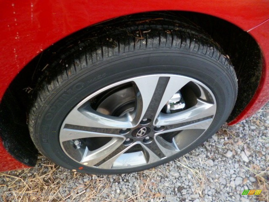 2014 Elantra Sport Sedan - Geranium Red / Beige photo #9