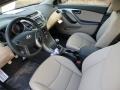 Beige 2014 Hyundai Elantra Sport Sedan Interior Color