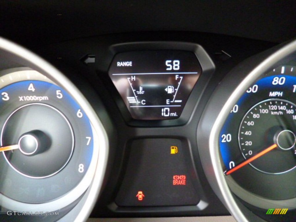 2014 Elantra Sport Sedan - Geranium Red / Beige photo #20