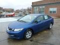 2014 Dyno Blue Pearl Honda Civic LX Sedan  photo #1