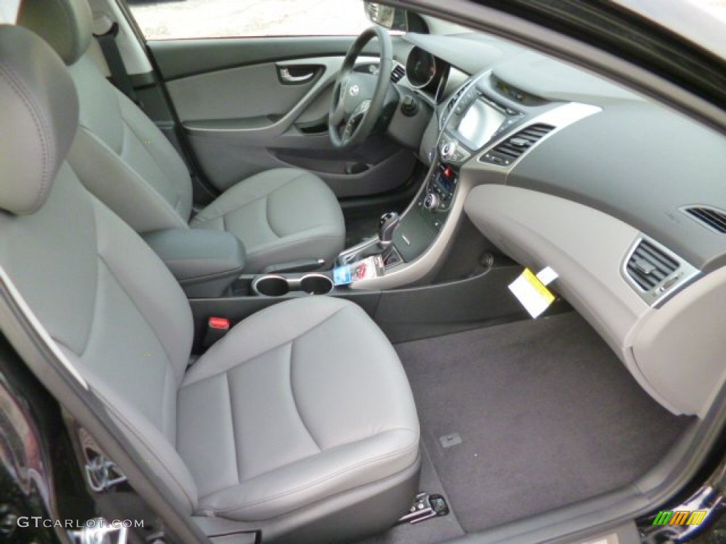 2014 Elantra Limited Sedan - Black / Black photo #10
