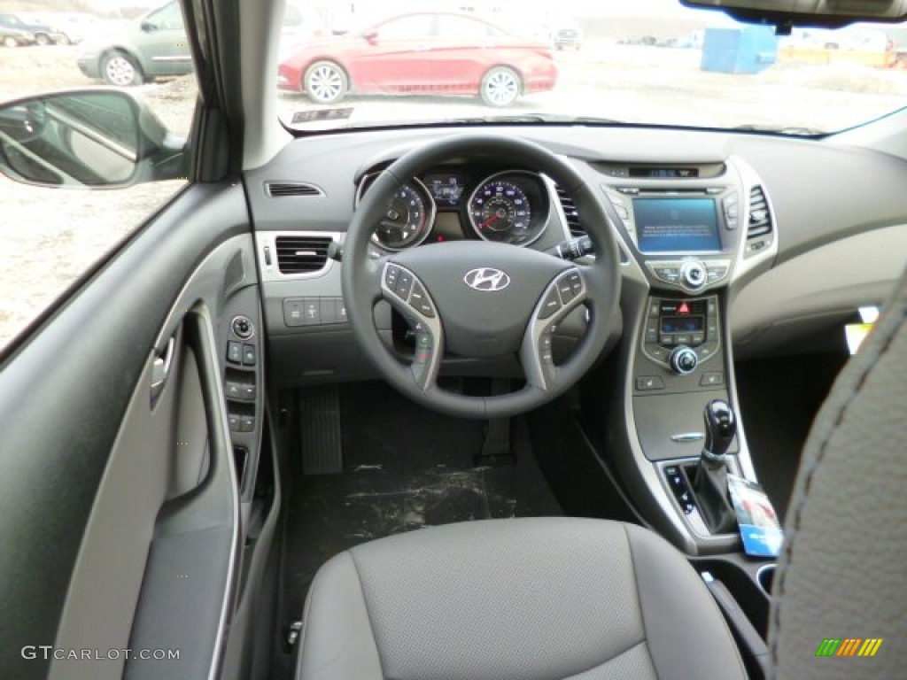 2014 Elantra Limited Sedan - Black / Black photo #13