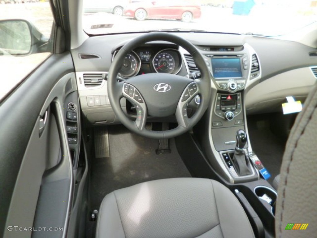 2014 Elantra Limited Sedan - Black / Black photo #14