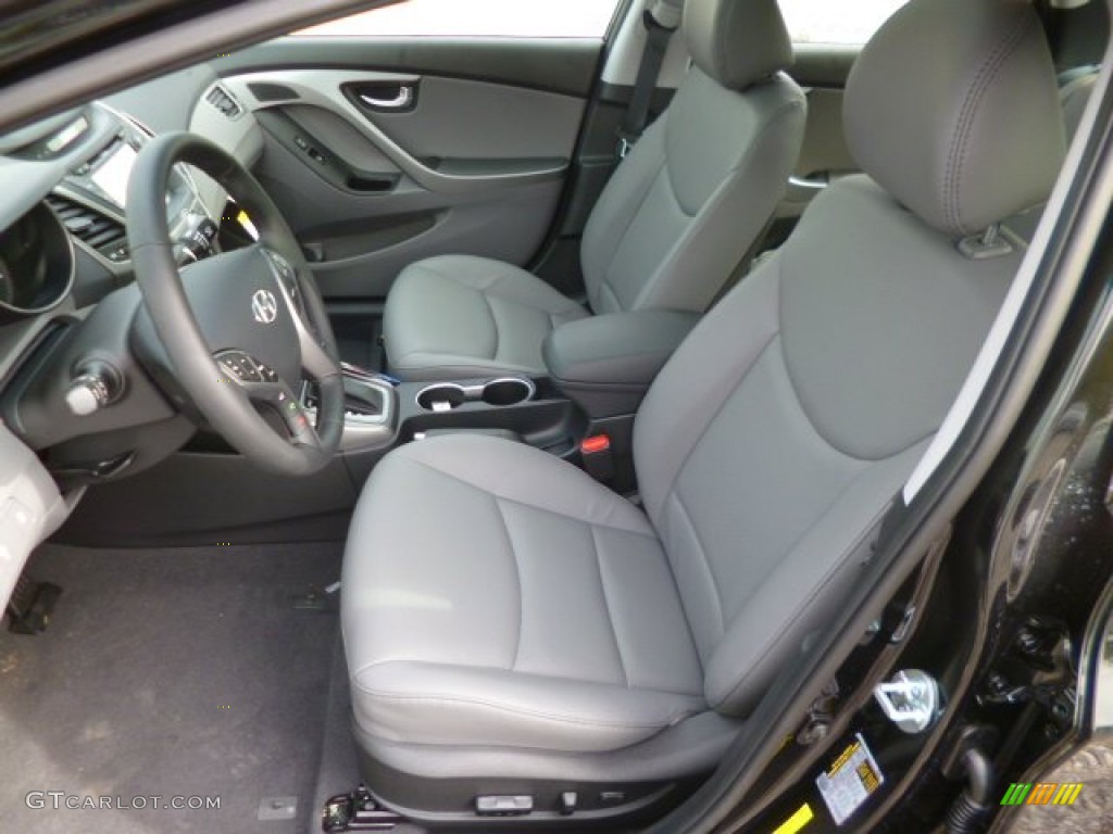 2014 Elantra Limited Sedan - Black / Black photo #15
