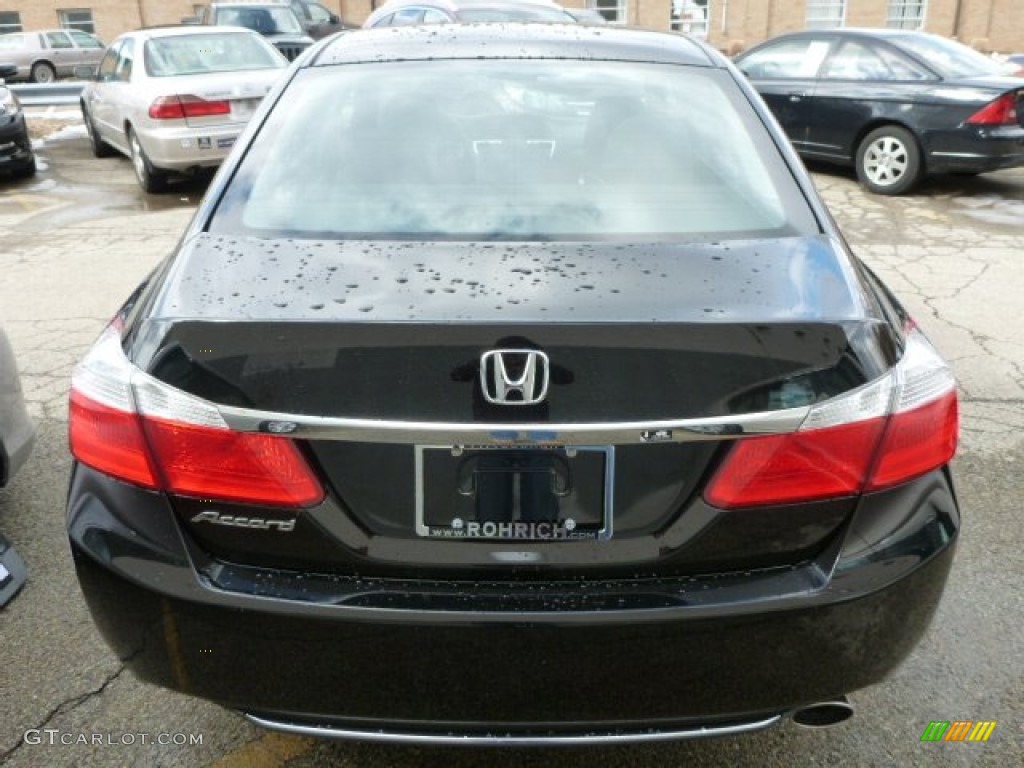2014 Accord EX Sedan - Crystal Black Pearl / Black photo #4