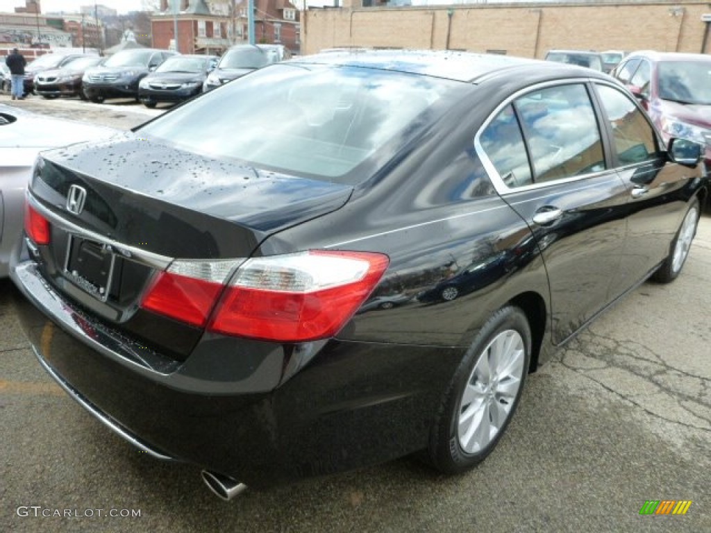 2014 Accord EX Sedan - Crystal Black Pearl / Black photo #5