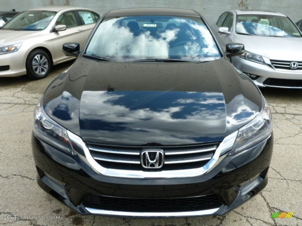2014 Accord EX Sedan - Crystal Black Pearl / Black photo #8