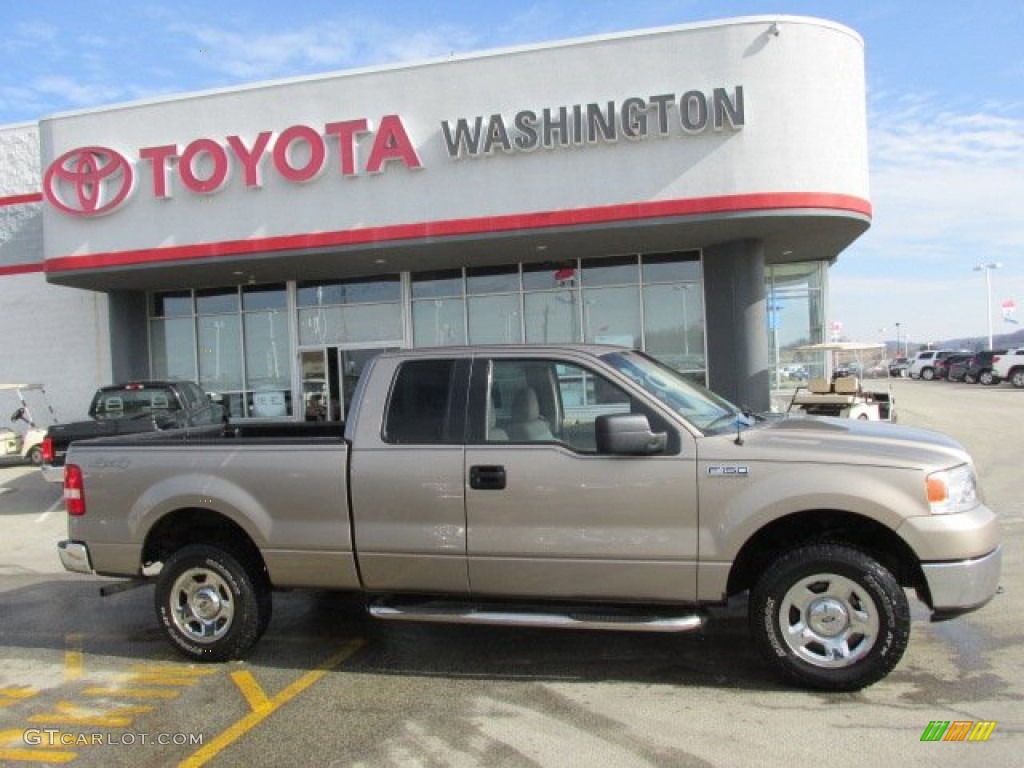 2006 F150 XLT SuperCab 4x4 - Arizona Beige Metallic / Tan photo #2