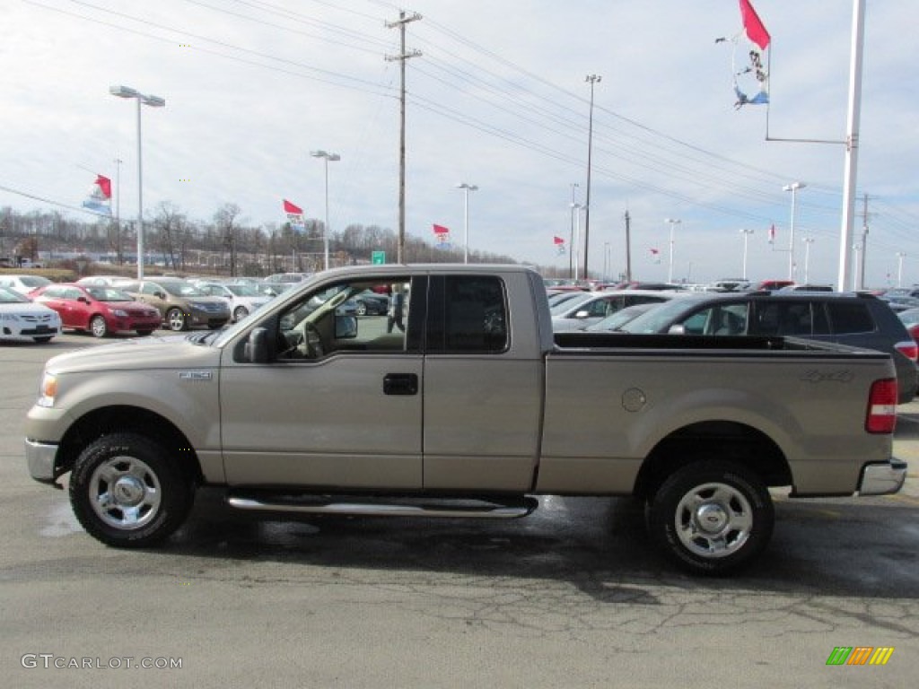2006 F150 XLT SuperCab 4x4 - Arizona Beige Metallic / Tan photo #6