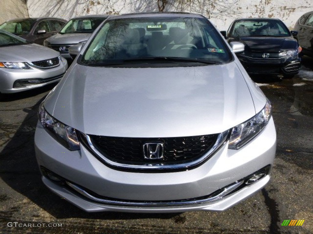 Alabaster Silver Metallic 2014 Honda Civic EX-L Sedan Exterior Photo #91381543