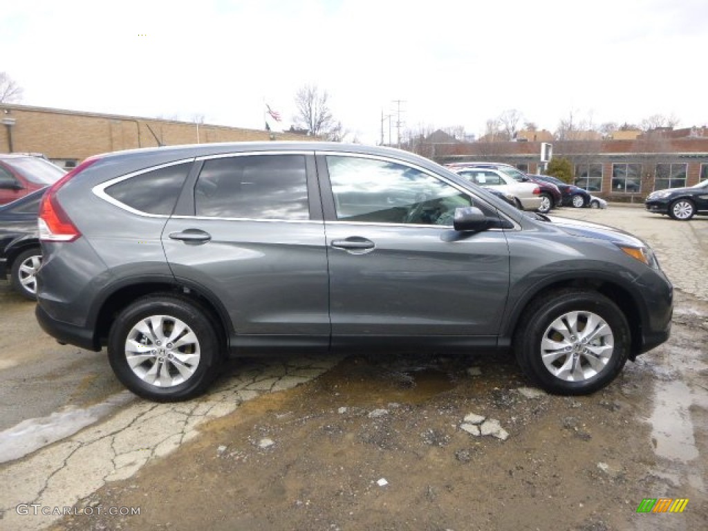 2014 CR-V EX AWD - Polished Metal Metallic / Gray photo #6