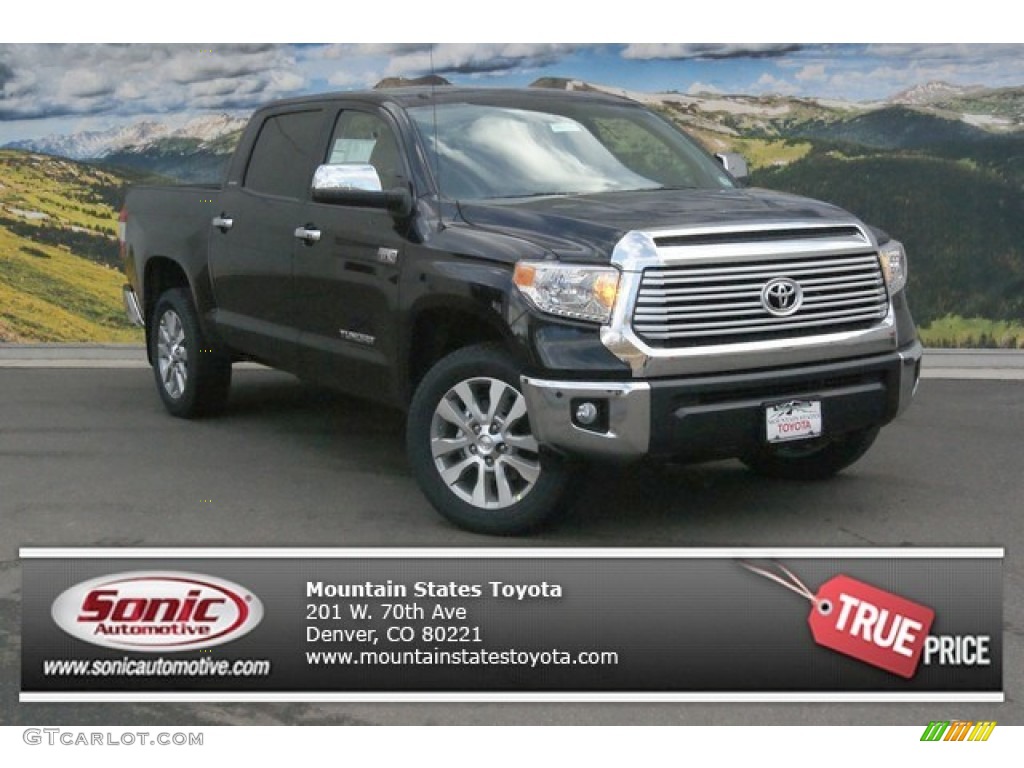 2014 Tundra Limited Crewmax 4x4 - Attitude Black Metallic / Sand Beige photo #1