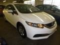 Taffeta White 2014 Honda Civic LX Sedan Exterior