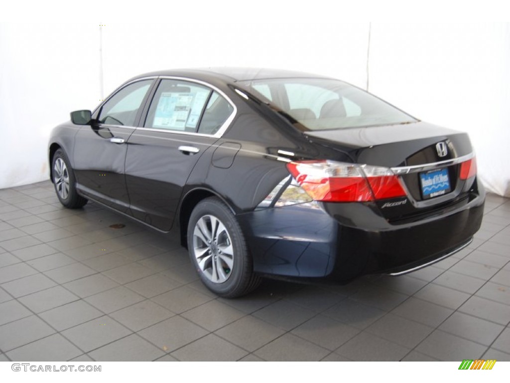2014 Accord LX Sedan - Crystal Black Pearl / Ivory photo #7