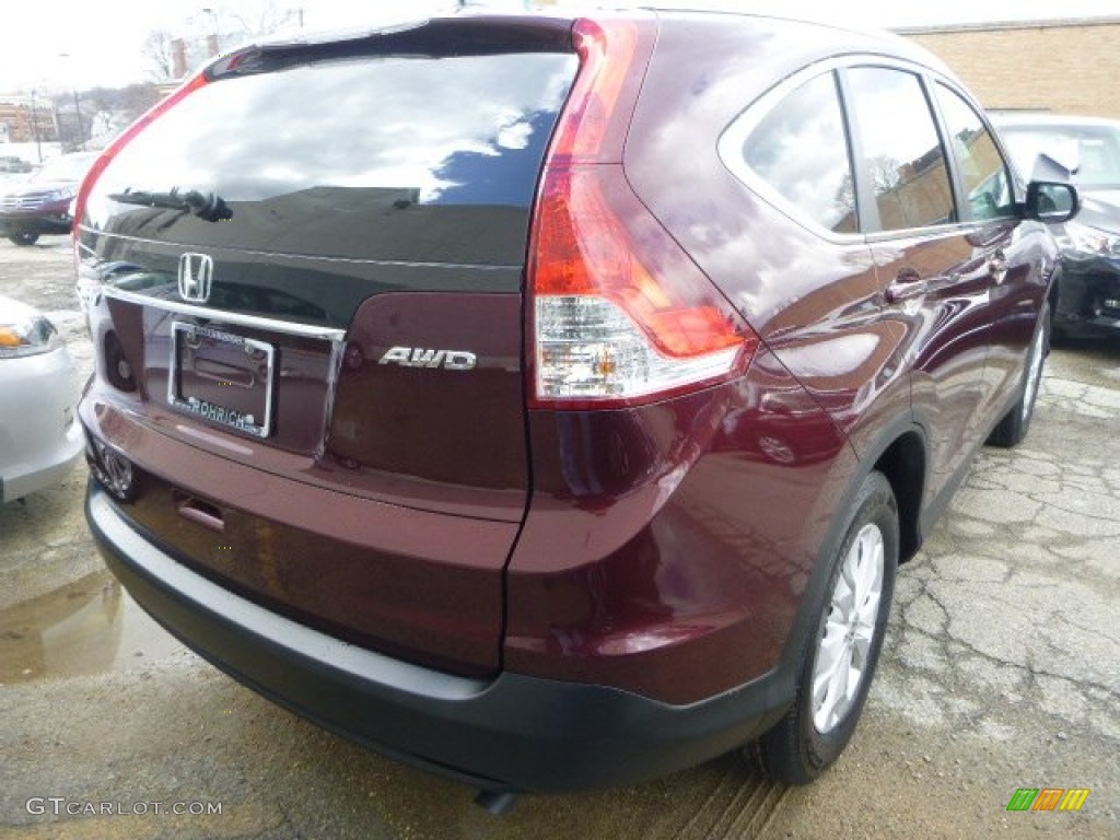 2014 CR-V EX-L AWD - Basque Red Pearl II / Gray photo #5