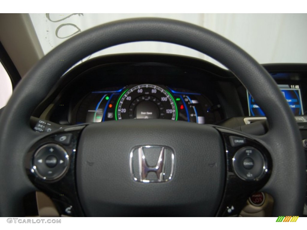 2014 Accord LX Sedan - Crystal Black Pearl / Ivory photo #16