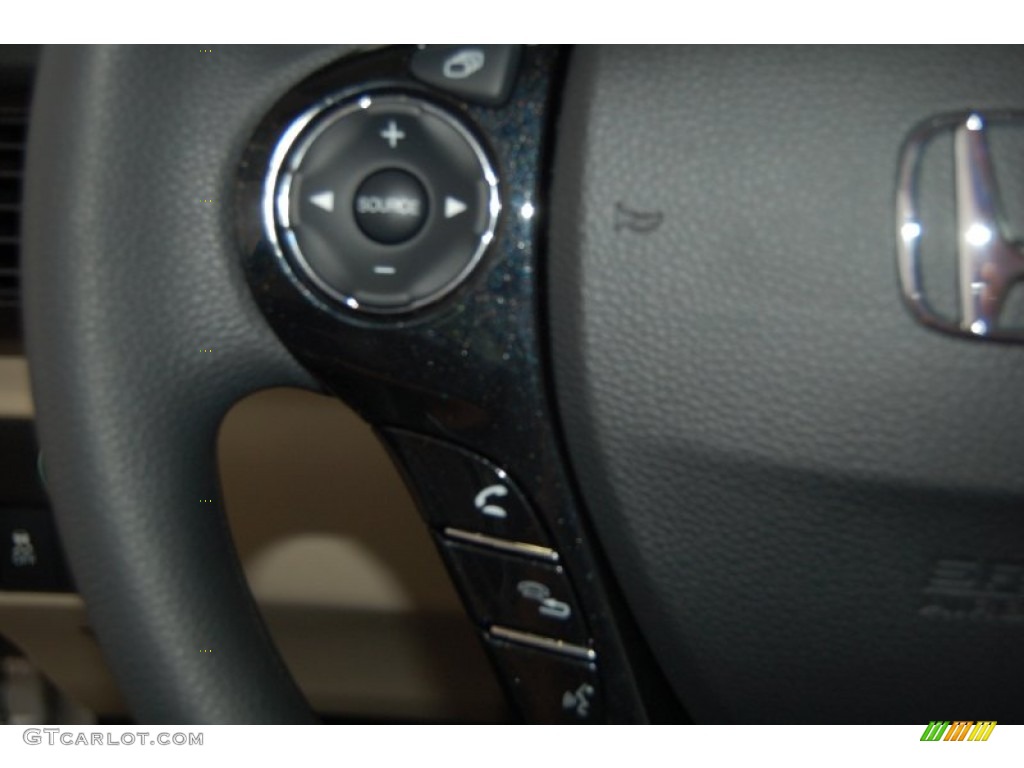 2014 Accord LX Sedan - Crystal Black Pearl / Ivory photo #18
