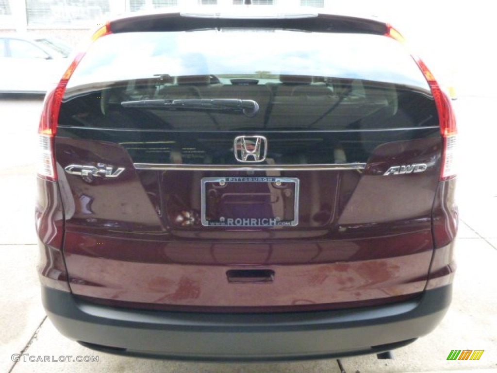 2014 CR-V EX AWD - Basque Red Pearl II / Gray photo #4