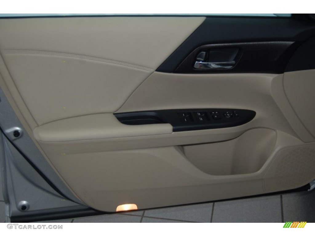 2014 Honda Accord Hybrid Sedan Ivory Door Panel Photo #91386418