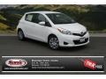 Super White 2014 Toyota Yaris LE 5 Door