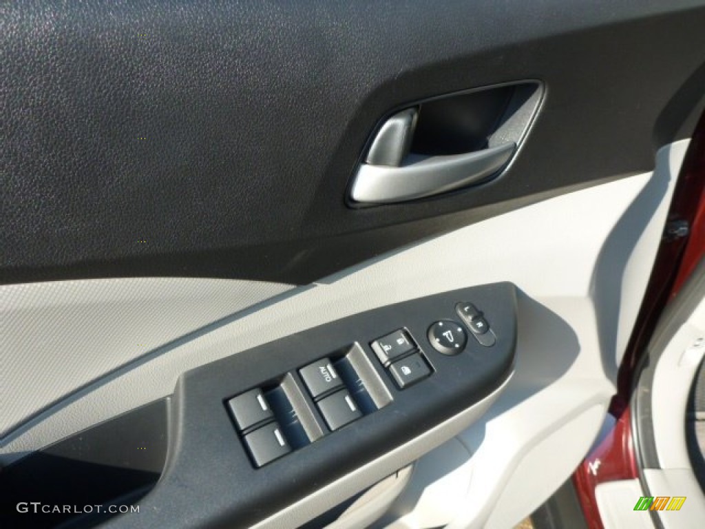 2014 CR-V LX AWD - Basque Red Pearl II / Gray photo #15
