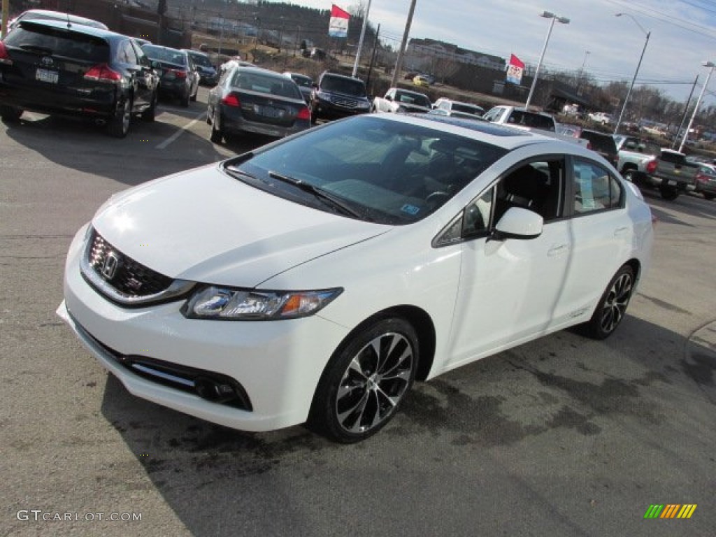 Taffeta White 2013 Honda Civic Si Sedan Exterior Photo #91387390