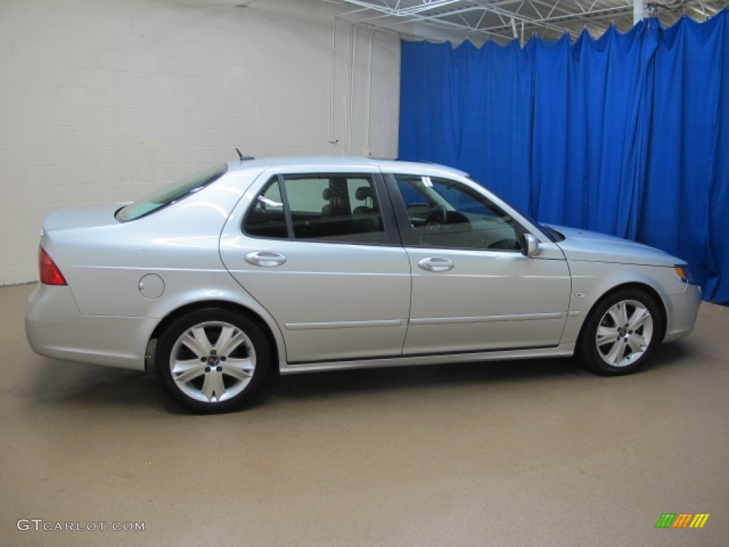 2007 9-5 Aero Sedan - Silver Metallic / Black photo #7