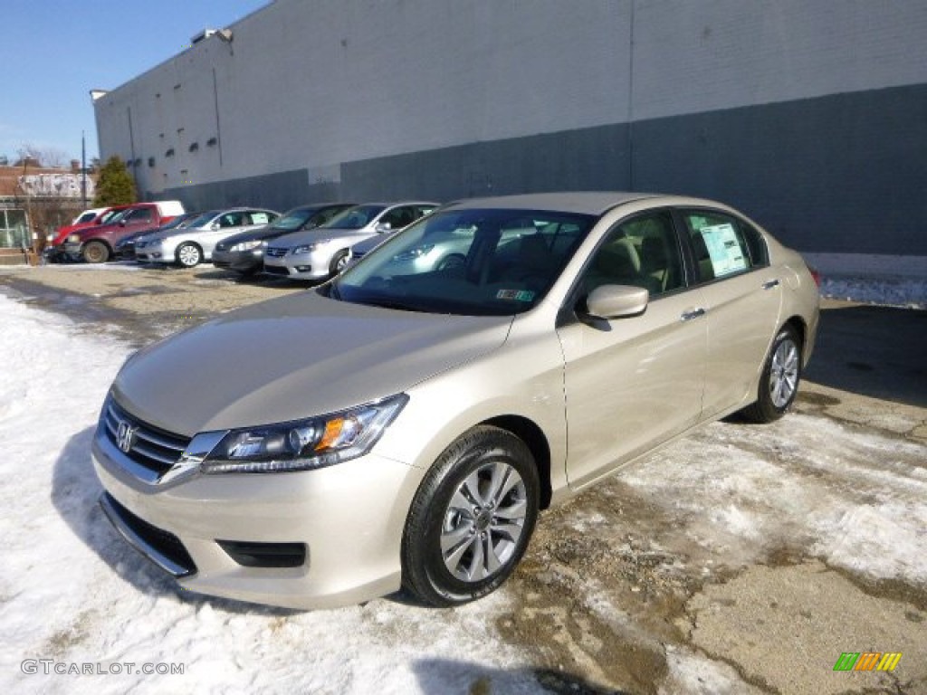 2014 Accord LX Sedan - Champagne Frost Pearl / Ivory photo #1