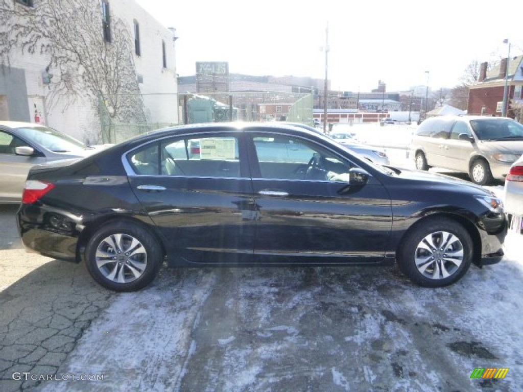 2014 Accord LX Sedan - Crystal Black Pearl / Ivory photo #6
