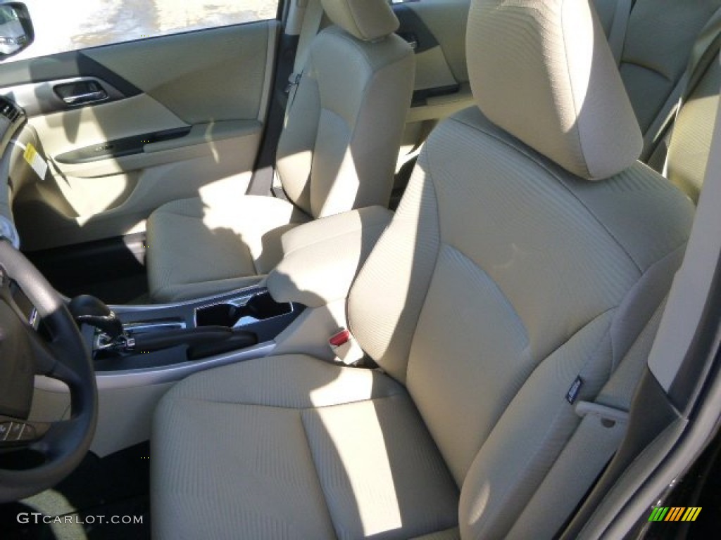 2014 Accord LX Sedan - Crystal Black Pearl / Ivory photo #10