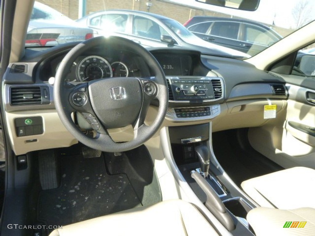 2014 Accord LX Sedan - Crystal Black Pearl / Ivory photo #12