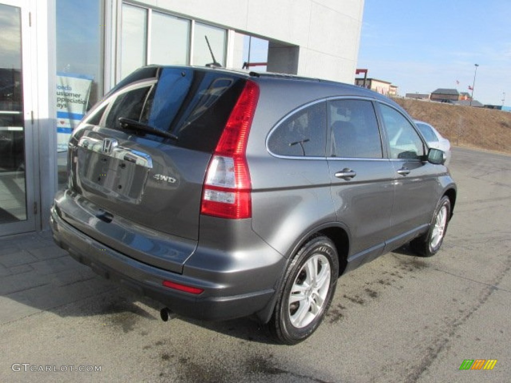 2011 CR-V EX-L 4WD - Polished Metal Metallic / Black photo #9